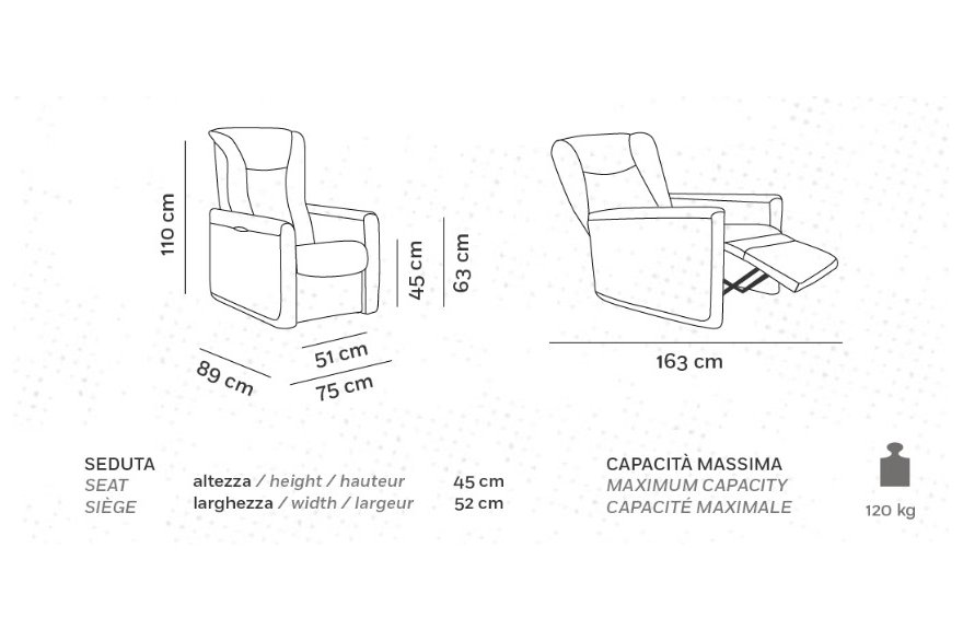 Relaxační TV křeslo Regina